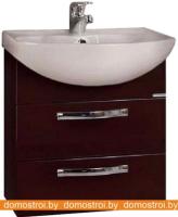 Тумба Акватон Ария 65 М под умывальник Смайл 65 (коричневый) картинка