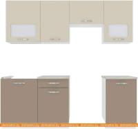 Кухня ВерсоМебель Эко-6 2.2 (латте/бежевый) картинка