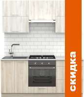 Кухня S-Company Клео крафт 1.8 (сосна лофт кремовая/сосна лофт белая) картинка