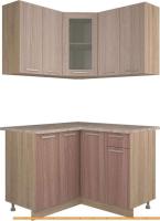 Кухня Интерлиния Мила 12x12 (ясень светлый/ясень темный) картинка