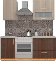 Кухня ВерсоМебель ВерсоЛайн 2-1.3 (ясень шимо светлый/ясень шимо темный) картинка