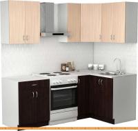 Кухня S-Company Клео лайт 1.2x1.5 правая (венге/дуб молочный) картинка