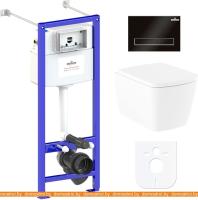 Унитаз Lavinia Boho Relfix Aveo Rimless 6 в 1 77050208 (черный пластик) картинка