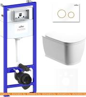 Унитаз Lavinia Boho Relfix Bell Pro Rimless 6 в 1 75110013 (белый пластик) картинка