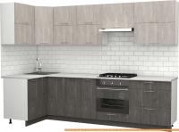 Кухня S-Company Клео крафт 1.2x2.9 левая (железный камень/бетонный камень) картинка