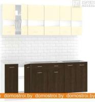 Кухня Кортекс-мебель Корнелия Экстра 2.0 без столешницы (венге светлый/венге) картинка