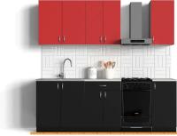 Кухня Сивирин-Компани Клео колор 1,8 (черный\красный) картинка