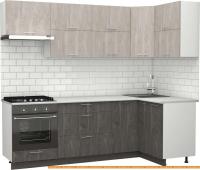 Кухня S-Company Клео крафт 1.2x2.4 правая (железный камень/бетонный камень) картинка