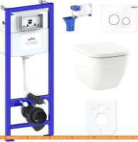 Унитаз Lavinia Boho Relfix One Rimless 7 в 1 87040083 (белое стекло) картинка