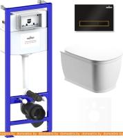 Унитаз Lavinia Boho Relfix Bell Pro Rimless 6 в 1 75110010 (черный пластик) картинка