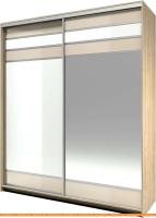 Шкаф-купе КМК Мебель Хилтон 0651.16 (дуб сонома/белый глянец) картинка