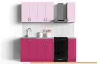 Кухня S-Company Клео колор 1.5 (малиновый/лаванда) картинка