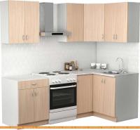 Кухня S-Company Клео лайт 1.2x1.6 правая (дуб молочный/дуб молочный) картинка