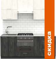 Кухня S-Company Клео крафт 2.0 (северное дерево темное/северное дерево светлое) картинка