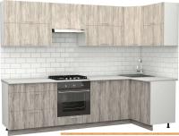 Кухня S-Company Клео крафт 1.2x2.8 правая (артвуд темный/артвуд светлый) картинка