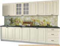 Кухня Интерлиния Мила Деко 3.0 А (слоновая кость/кастилло темный) картинка