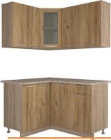 Кухня Интерлиния Мила 12x14 (дуб золотой) картинка