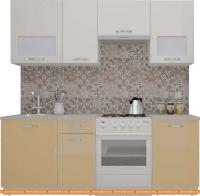 Кухня ВерсоМебель ЭкоЛайт-5 2.3 (белый/капучино) картинка