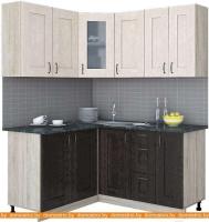 Кухня Интерлиния Мила Хольц 14x16 (дуб венге/дуб молочный) картинка