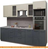 Кухня Интерлиния Мила Gloss 2.8 (ваниль-асфальт) картинка