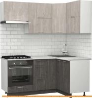 Кухня S-Company Клео крафт 1.2x1.8 правая (железный камень/бетонный камень) картинка