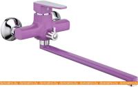 Смеситель Эверест B22-02720 (хром/фиолетовый) картинка