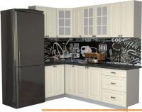 Кухня Интерлиния Мила Деко 1.2x2.3 (слоновая кость/кастилло темный) картинка