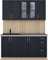 Кухня Интерлиния Мила Крафт 1.5 (дуб английский) картинка