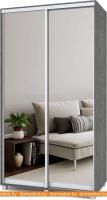 Шкаф-купе Modern Роланд 1200 (600) (зеркало/камень темный) картинка