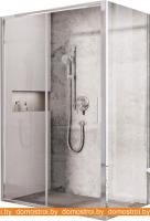 Душевой уголок Ravak Blix Slim BLSDP2+BLSPS 100х80 (серебристый/прозрачное) картинка