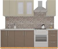 Кухня ВерсоМебель ВерсоЛайн 5-1.8 (бежевый/латте) картинка