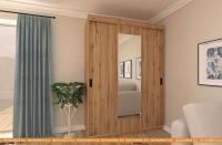 Шкаф-купе ЭлиГард Лагуна ШЛ-05.1 (дуб натуральный) картинка