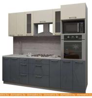 Кухня Интерлиния Мила Gloss 2.4 (ваниль-асфальт) картинка