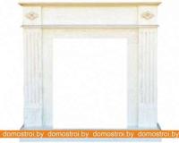 Портал для камина Smolcom Brighton STD-ASP (белый дуб, патина золото) картинка