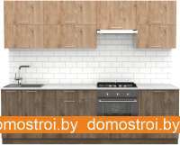 Кухня S-Company Клео крафт 2.6 (дуб харбор эспрессо/дуб харбор золото) картинка