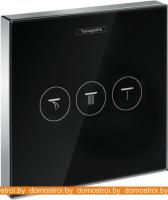Механизм переключения режимов Hansgrohe ShowerSelect Glass 15736600 (черный/хром) картинка