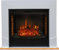 Комплект камина Smolcom Luton FS33/FS33W с RealFlame FireSpace 33 S IR (бьянко белый) картинка
