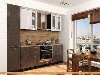 Кухня Vivat Mebel Лофт-02 (snow veralinga/wenge veralinga) картинка
