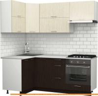 Кухня S-Company Клео крафт 1.2x2.0 левая (файнлайн мокка/файнлайн крем) картинка