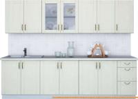 Кухня Интерлиния Мила Крафт 2.8А (дуб снежный) картинка