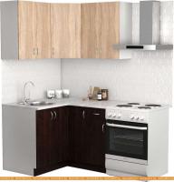 Кухня S-Company Клео лайт 1.2x1.2 левая (венге/дуб сонома) картинка