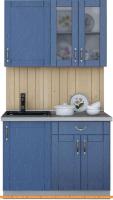 Кухня Интерлиния Мила Крафт 1.1 (дуб лазурный) картинка