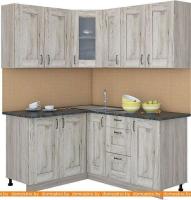 Кухня Интерлиния Мила Хольц 14x17 (дуб серый) картинка