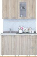 Кухня Интерлиния Арт Мила 13 (дуб сонома светлый) картинка