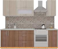 Кухня ВерсоМебель ВерсоЛайн 6-1.9 (ясень шимо светлый/ясень шимо темный) картинка