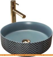 Умывальник Rea Ashley (серый/голубой) картинка