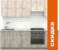 Кухня S-Company Клео крафт 2.5 (артвуд темный/артвуд светлый) картинка