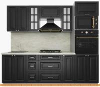 Кухня Интерлиния Мила Деко 2.4 (пепел-пепел-опал светлый) картинка