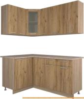 Кухня Интерлиния Мила 12x17 (дуб золотой) картинка