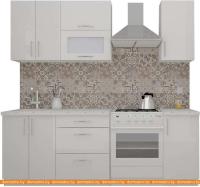 Кухня ВерсоМебель ВерсоЛайн 8-1.6 (белый 001) картинка